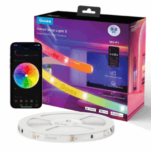 RGBICW Wi-Fi LED Strip Light, 9.8Ft, Smart App Control, Multicolor for Bedroom & TV Backlight
