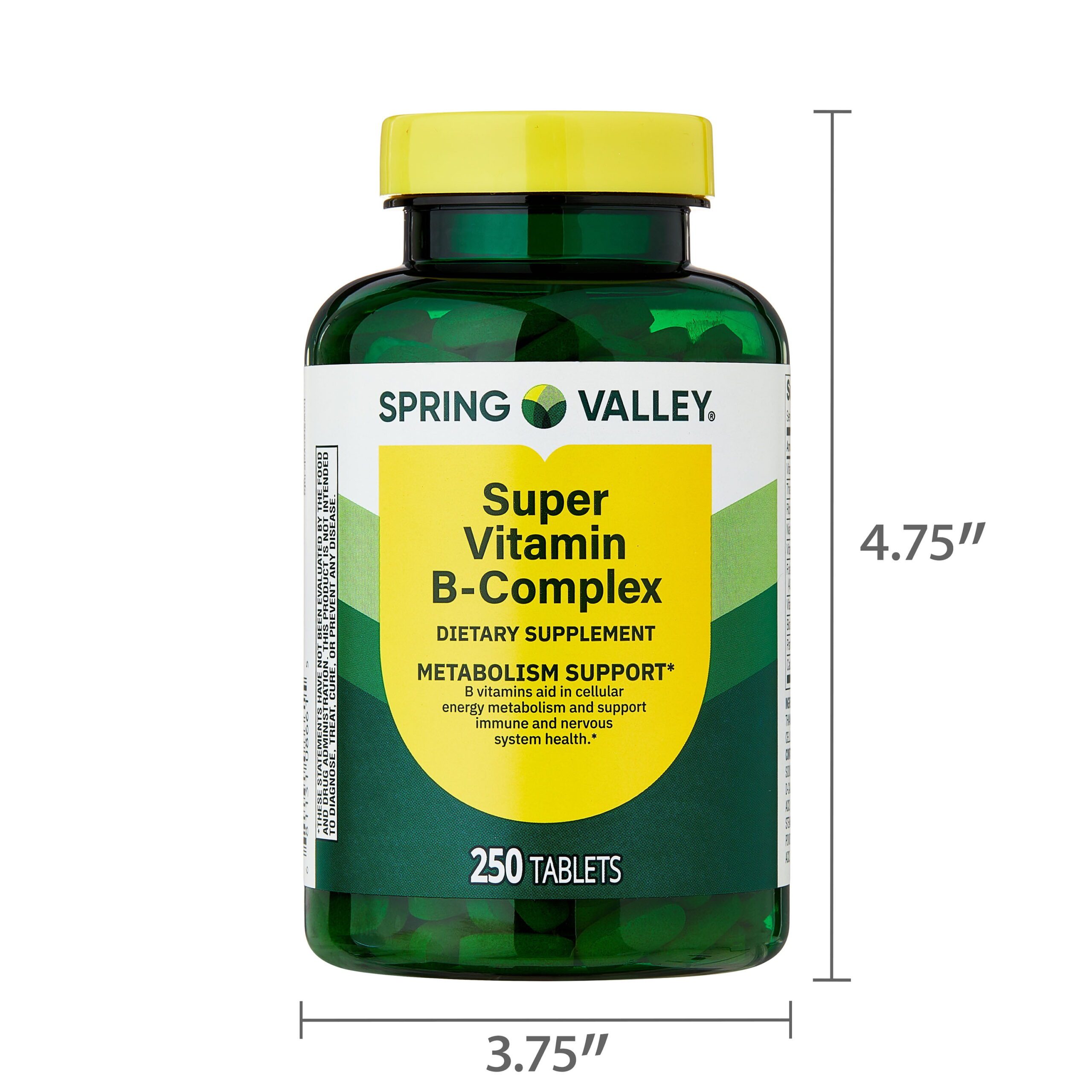 Super Vitamin B-Complex, 250 Count, Dietary Supplement Tablets for Metabolism Support - Image 10