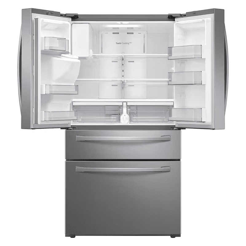 Standard-Depth with Flexzone Drawer 28-Cu Ft 4 -Door 36-In Wide Smart Compatible French Door Refrigerator with Ice Maker with Water and Ice Dispenser ( Fingerprint Resistant Stainless Steel ) ENERGY STAR Certified - Image 3