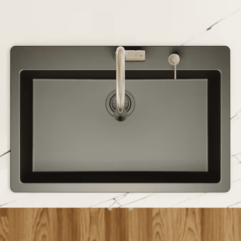 Drop-In or Undermount 33.0-In X 22.0-In Quartz Single Bowl Kitchen Sink - Image 4