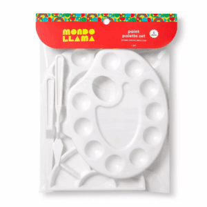 5Pc Paint Palette Set - Mondo Llama™: Art Spatulas & Plastic Paint Tray Holder for Arts and Crafts