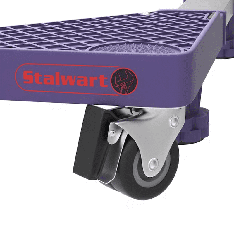 1100-Lbs. Capacity 4 -Wheel Purple Steel Furniture Dolly - Image 3