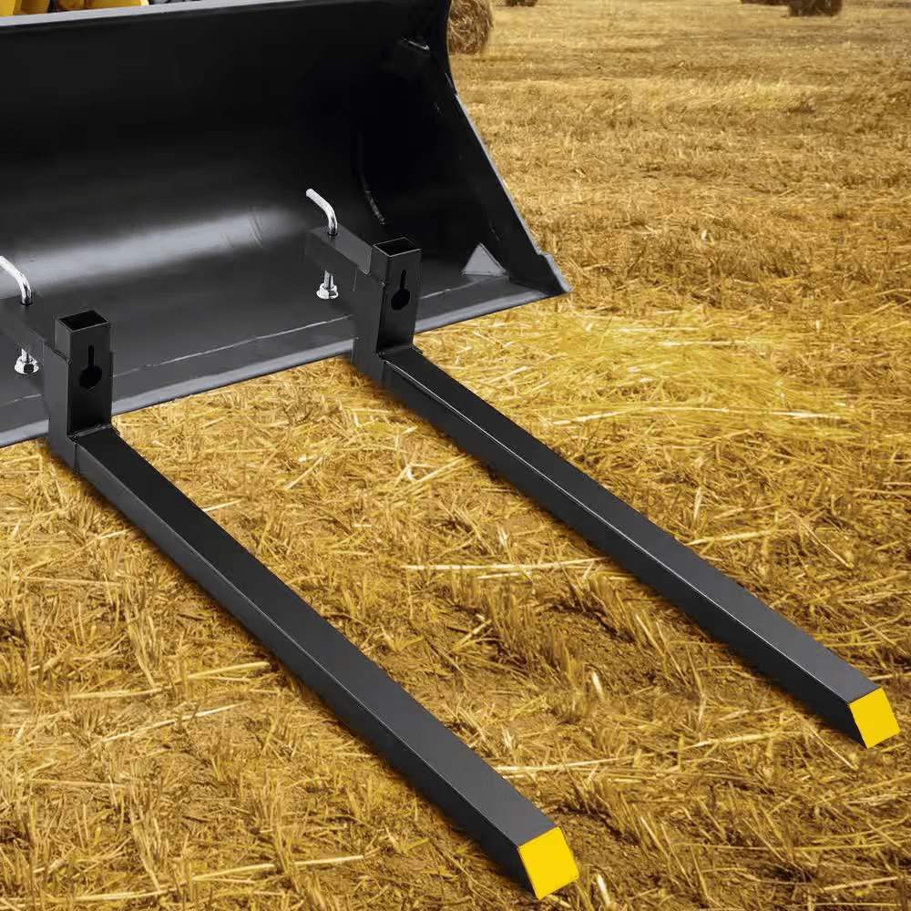 2000 Lbs. Capacity Pallet Forks 60 In. Heavy Duty Tractor Bucket Forks Front Loader Attachment for Agriculture and Farm - Image 9