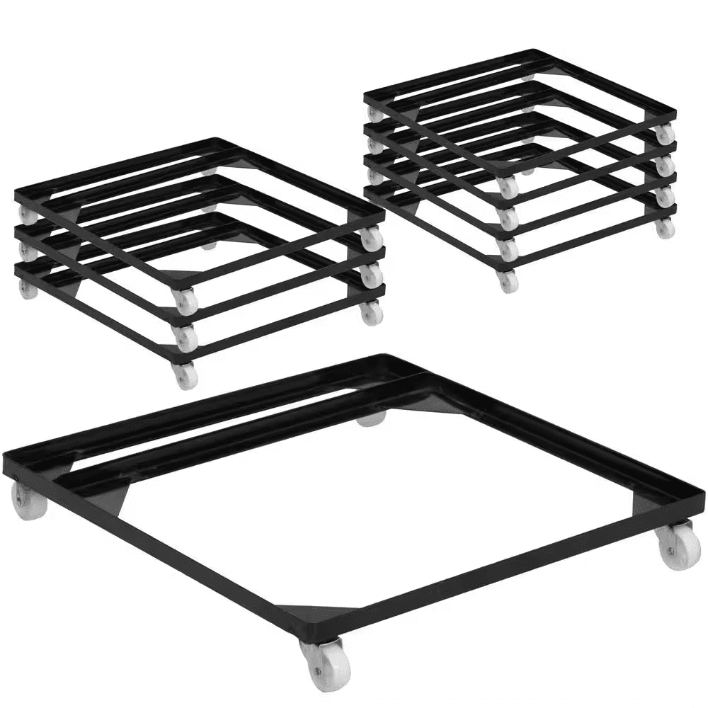 Stack Chair Dolly with Wheels - Black (Set of 8) - Image 2