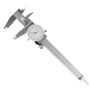 Fleming Supply Stainless Steel and Shockproof Dial Caliper with Plastic Carry Case - 0-6" Measurement Range