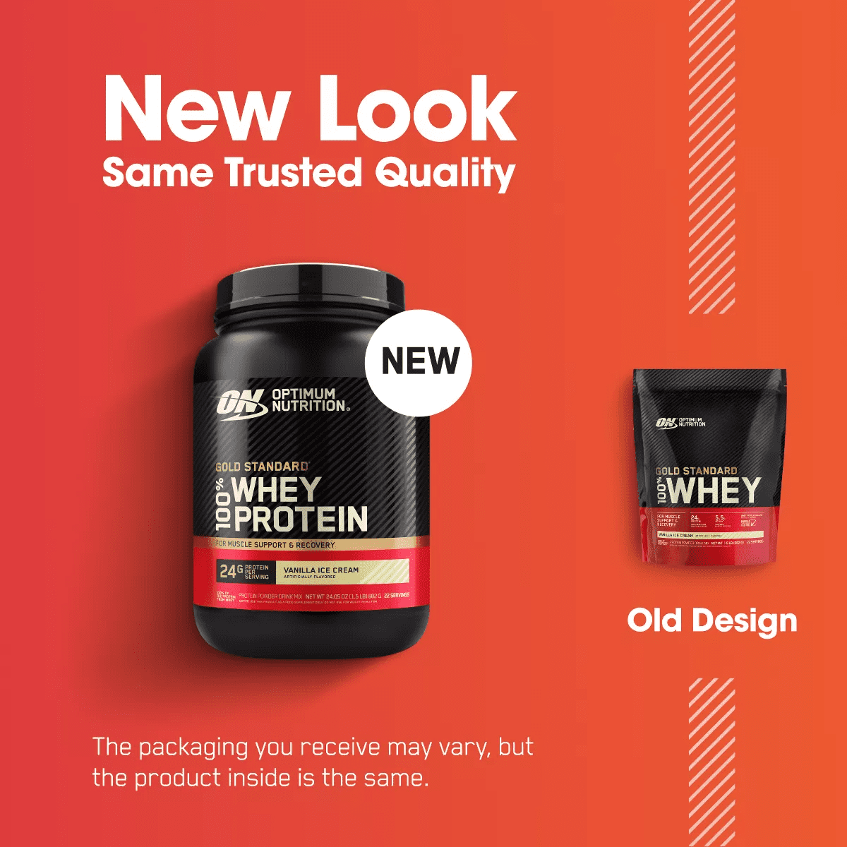 Optimum Nutrition Gold Standard 100% Whey Protein Powder - Vanilla Ice Cream - 22 Servings - 24Oz - Image 15