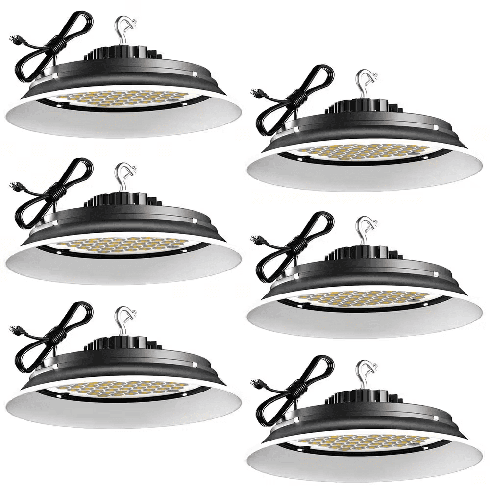 6Pack of 165W LED High Bay Light 24750LM High Bay LED Shop Lights AC100-277V Commercial Bay Lighting for Warehouse