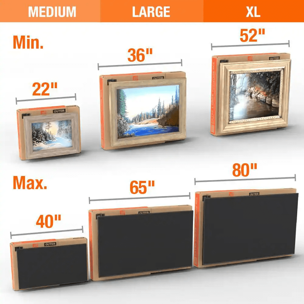 37.5 In. L X 6 In. W X 41 In. D Heavy Duty TV and Picture Moving Shipping and Packing Box - Image 4
