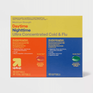 Daytime & Nighttime Maximum Strength Cold & Flu Softgels - 96Ct - Up&Up™