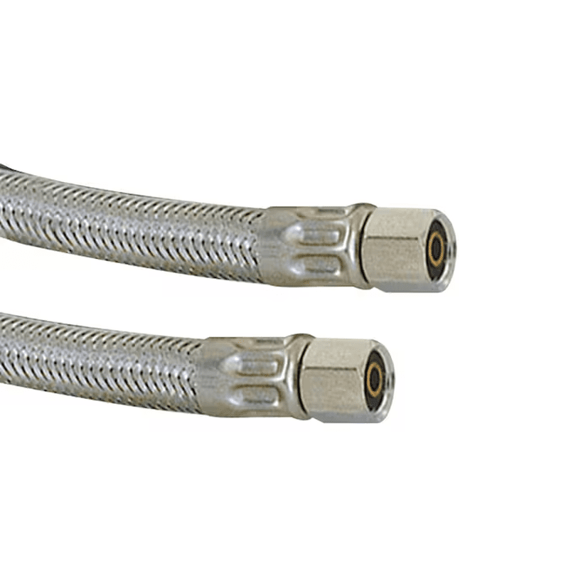 10-Ft 1/4 -In Compression Inlet X 1/4 -In Compression Outlet Stainless Steel Ice Maker Connector - Image 2