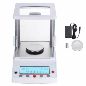 Analytical Balance 220G X 0. 1Mg High Precision RS232 Digital Food Scale with Glass Shield, G/Oz/Ct/Mg for Jewelry