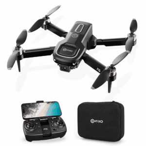 Contixo F16 Ziro Stunt Drone 1080P HD Camera, FPV, Foldable, 16-Min Flight, Brushless Motor, Follow Me – Black