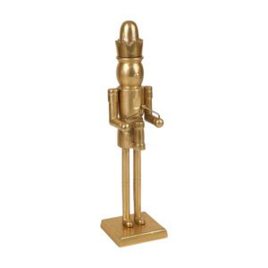 Decorative Christmas Drummer Nutcracker, Gold, 14.3", by