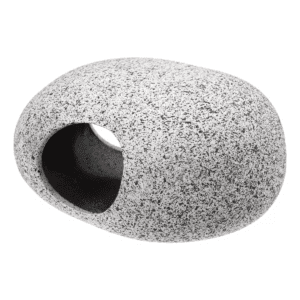 Unique Bargains Ceramic Aquarium Hideaway Rock Cave Fish Tank Decoration Gray 4.29''X3.11''X2.17''