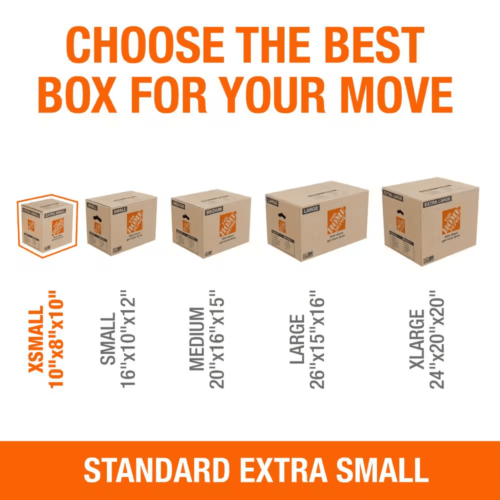 10 In. L X 8 In. W X 10 In. D Extra Small Moving Box (10-Pack) - Image 9