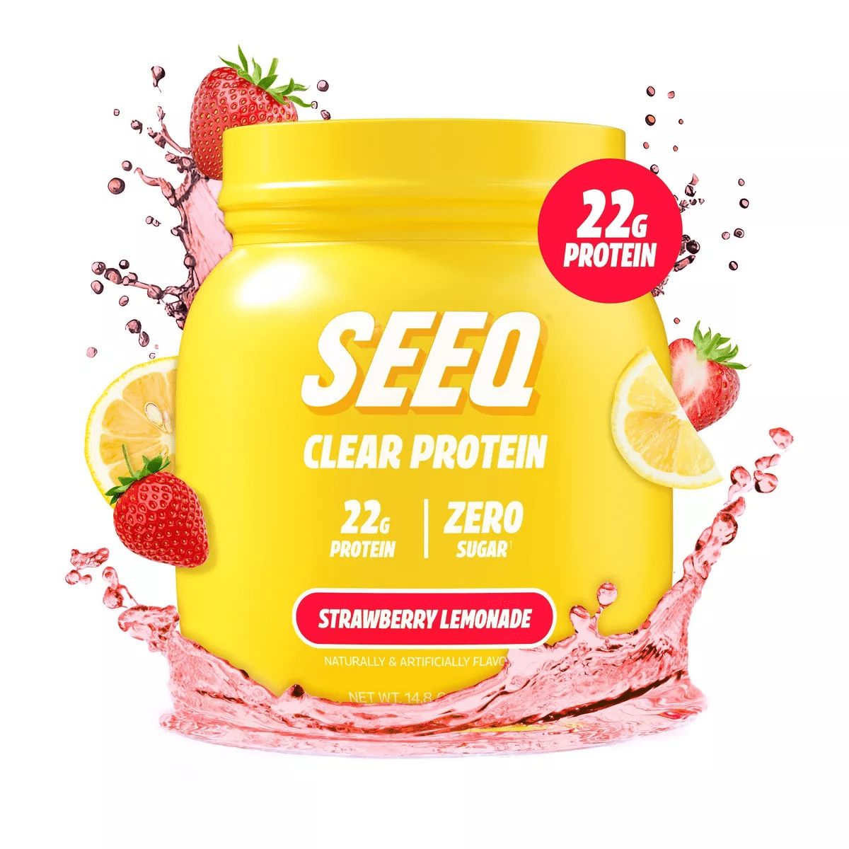 Seeq Clear Protein Powder - Strawberry Lemonade - 15 Servings