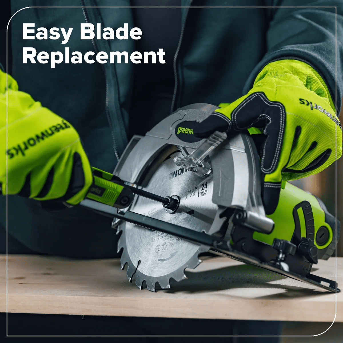 Greenworks 13-Amp 7-1/4-In Corded Circular Saw - Image 5