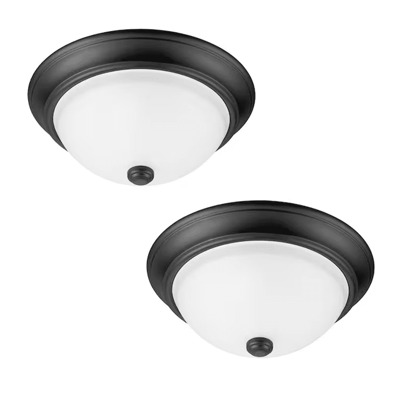 2 -Light 13-In Gloss Bronze Flush Mount Light 2 -Pack - Image 17
