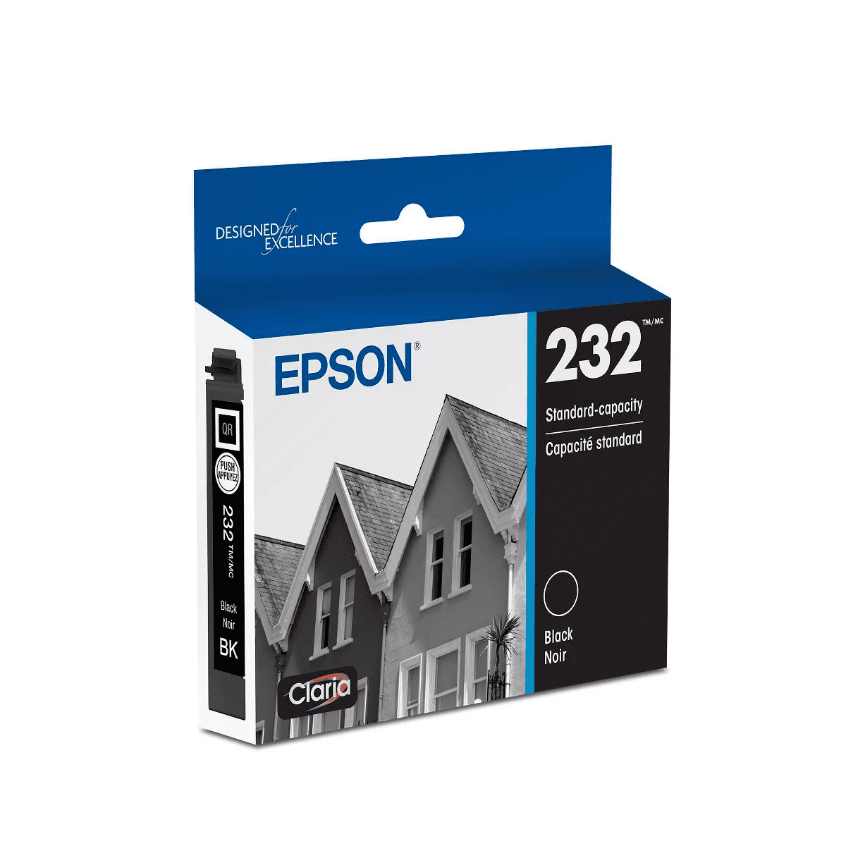 Epson 232 Single Ink Cartridge - Black (T232120-CP): Standard Yield for Epson Printers