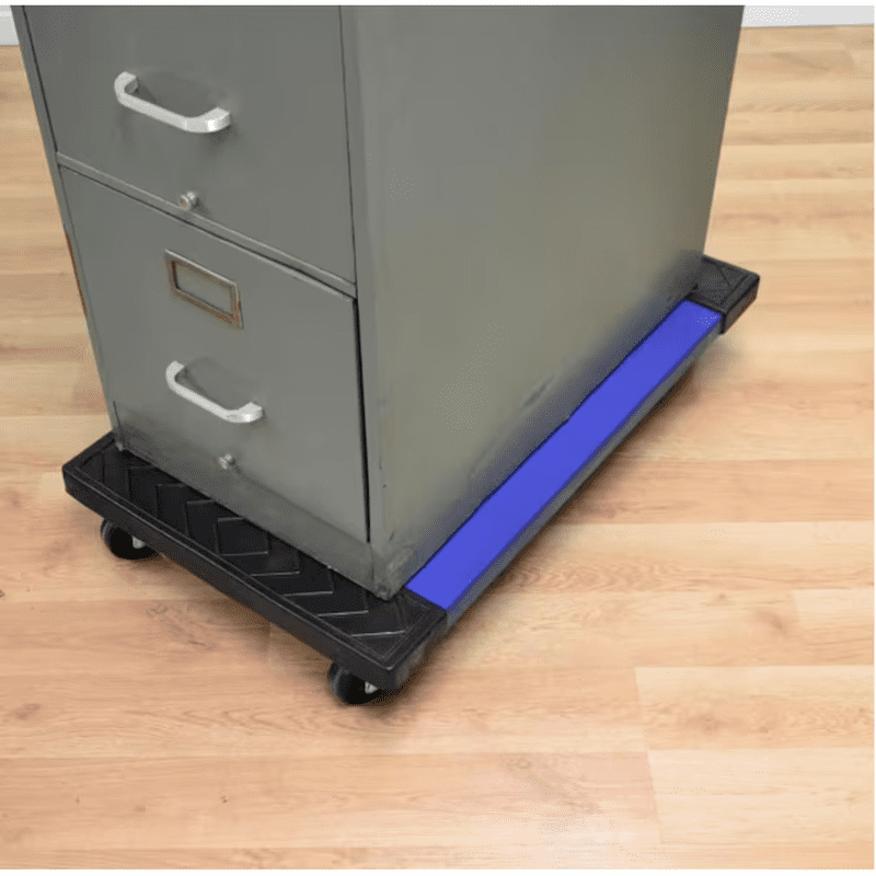 1000-Lb Capacity 4 -Wheel Blue Resin Dolly - Image 8