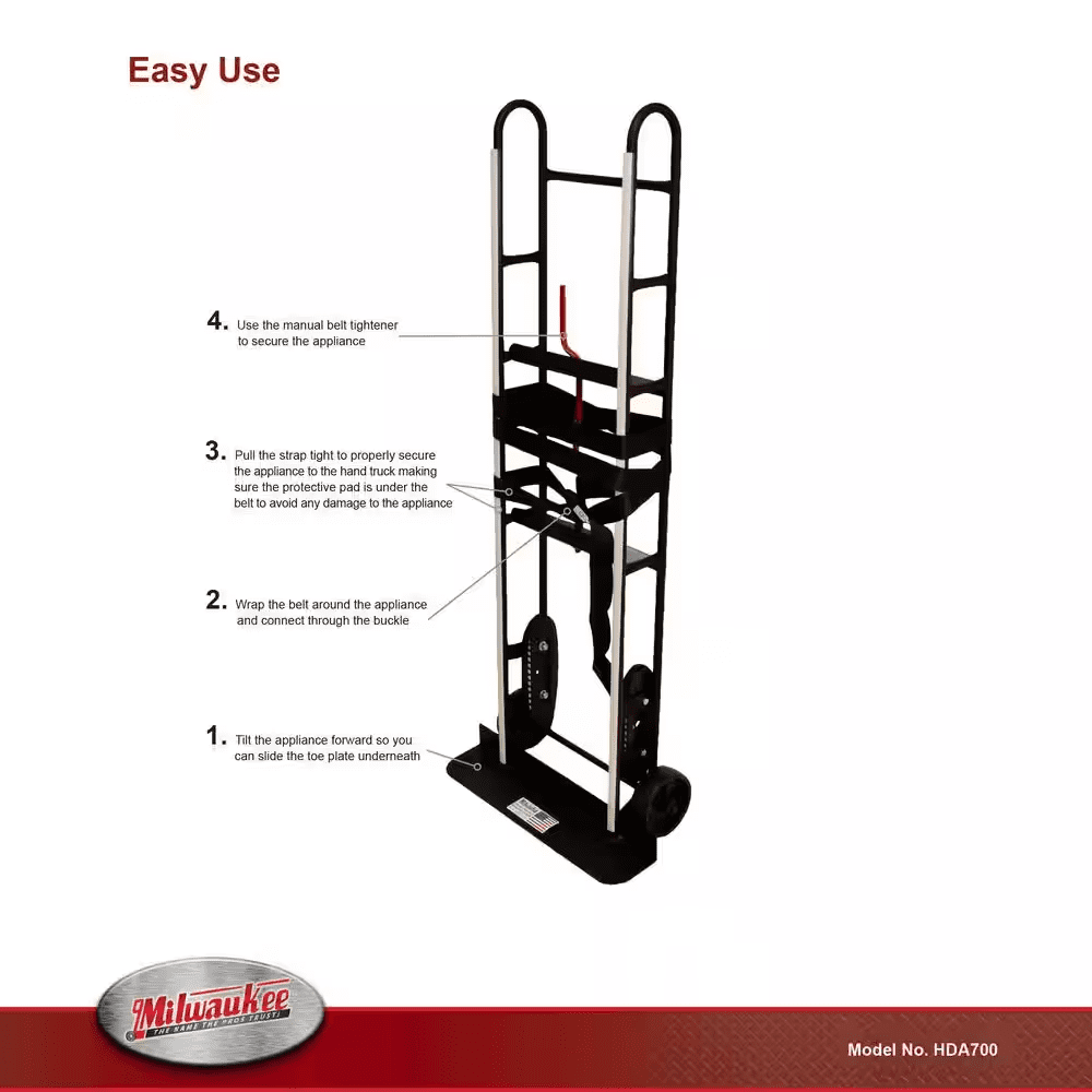 800 Lb. Capacity Appliance Hand Truck - Image 4