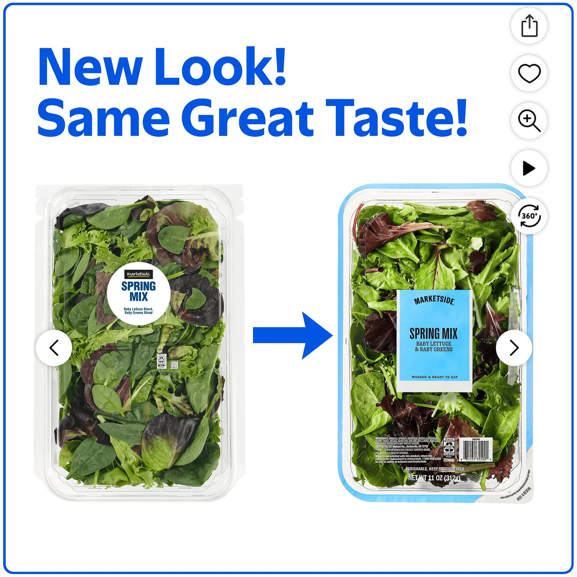 Spring Mix Salad Blend, 11 Oz Clam Shell, Fresh - Image 2