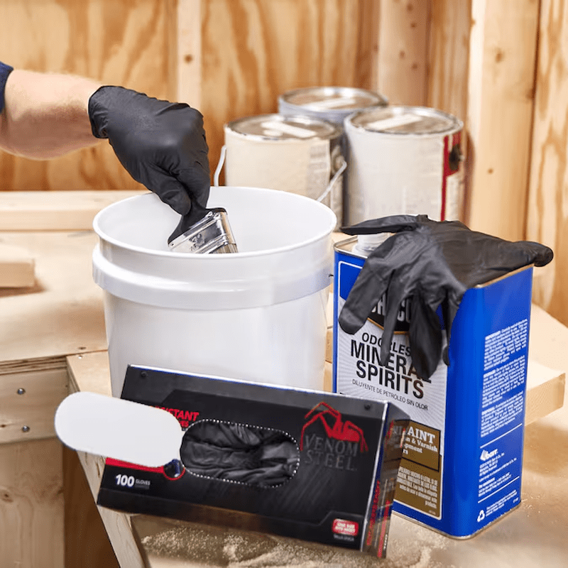 Heavy Duty One Size Fits All 100 -Count Textured -Grip Nitrile Disposable Cleaning Gloves 50 -Pairs - Image 5