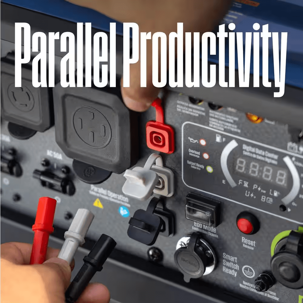 11,000-Watt Electric Start Gasoline and Propane Inverter Generator with CO Sensor, Dual Fuel - Image 4