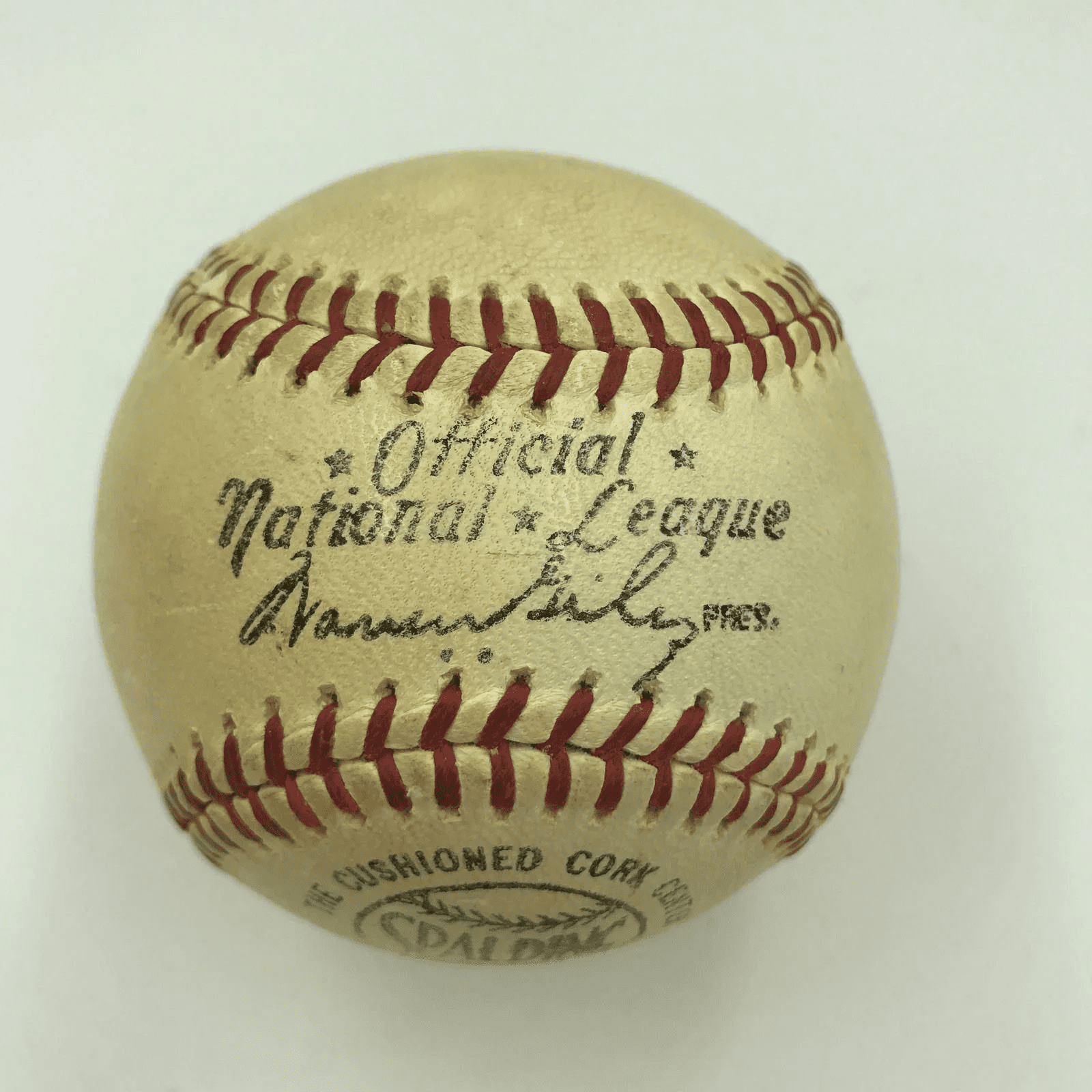 Early Career 1950'S Willie Mays Signed Game Used NL Giles Baseball JSA COA Auto - Image 5