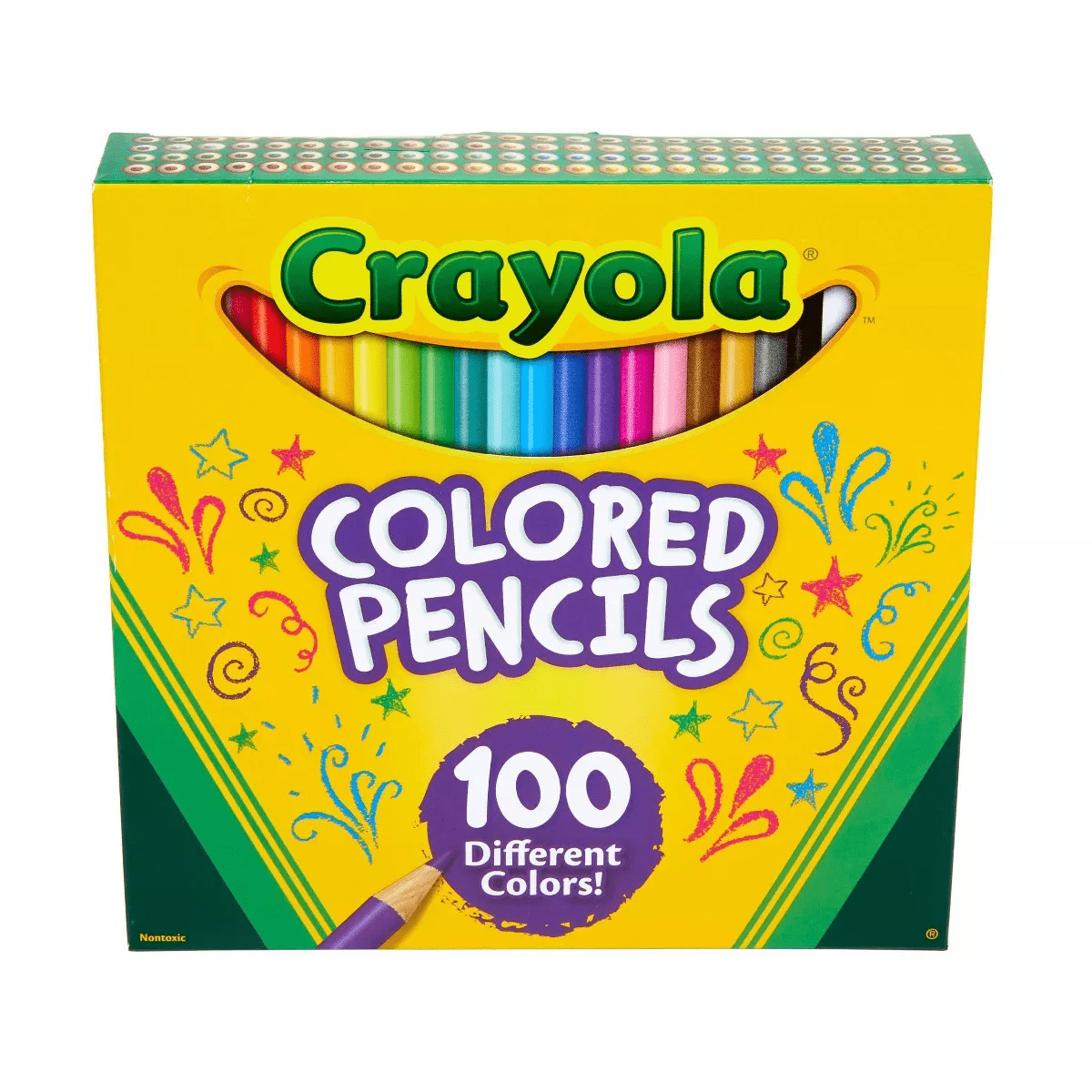Crayola 100Ct Sharpened Colored Pencils