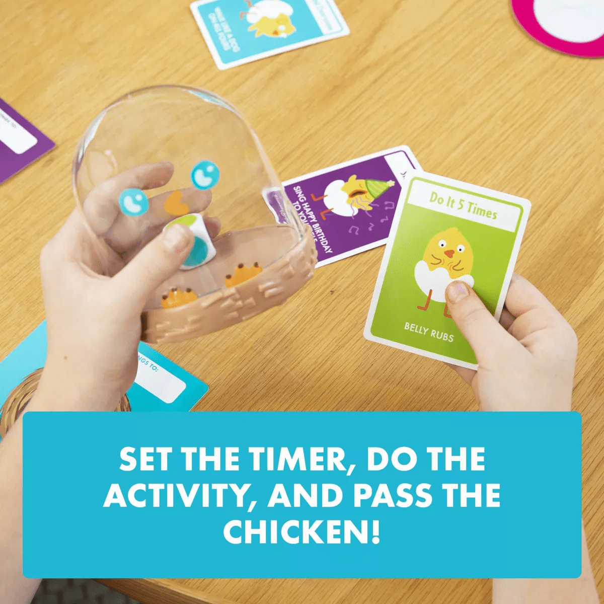 Kitten Games Hurry up Chicken Butt Game: Creative Social Skills Board for 2-6 Players - Image 6
