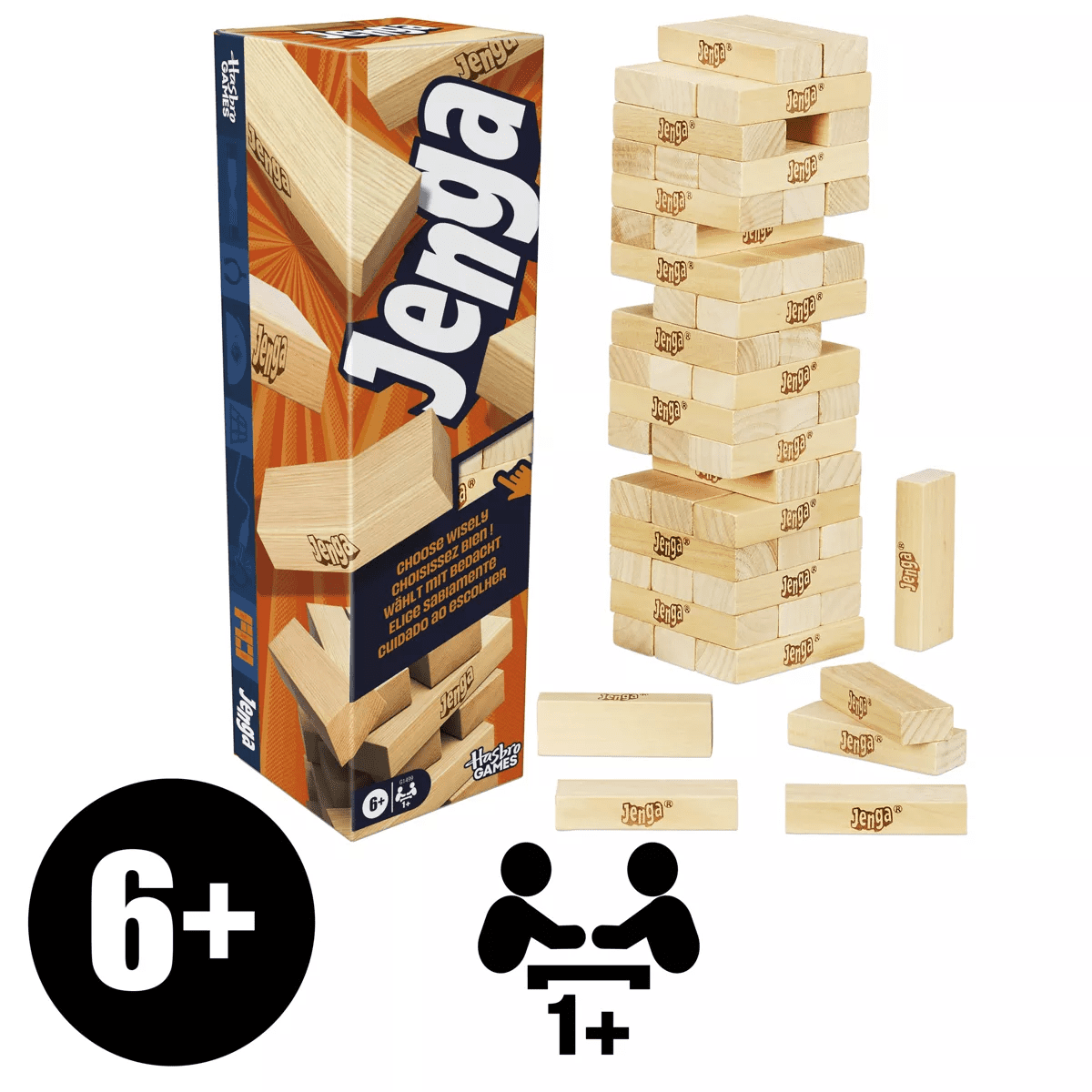 Hasbro Gaming Jenga Board Game with More Ways to Play - Image 2