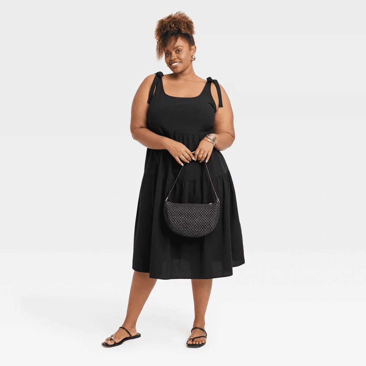 Smooth Band and Ball Ring Set 3Pc - a New Day Gold - Image 11