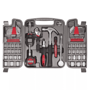 Apollo Tools 79Pc Multi Purpose Tool Kit DT9411 Red: Household & Car Tool Set, Chromed Steel, Lifetime Warranty