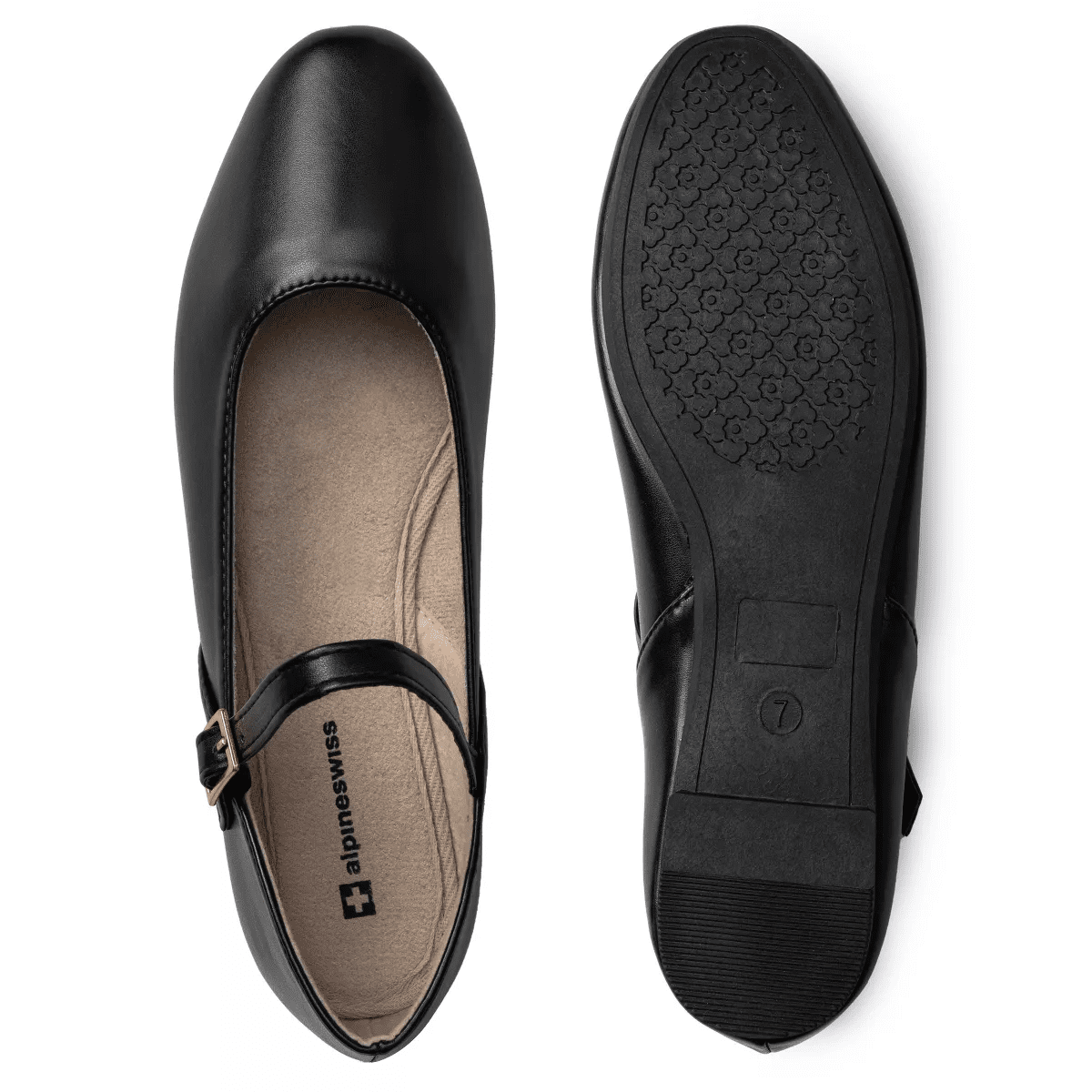 Alpine Swiss Cleo Women’S Mary Jane Ballet Flats Stylish Comfy round Toe Dress Shoes Adjustable Strap Versatile for Casual Work or Dressy Occasions - Image 6