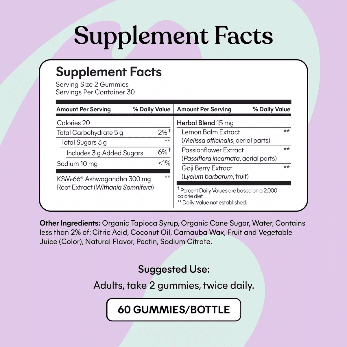 Lemme Chill De-Stress Ashwagandha Vegan Gummies - 60Ct - Image 4