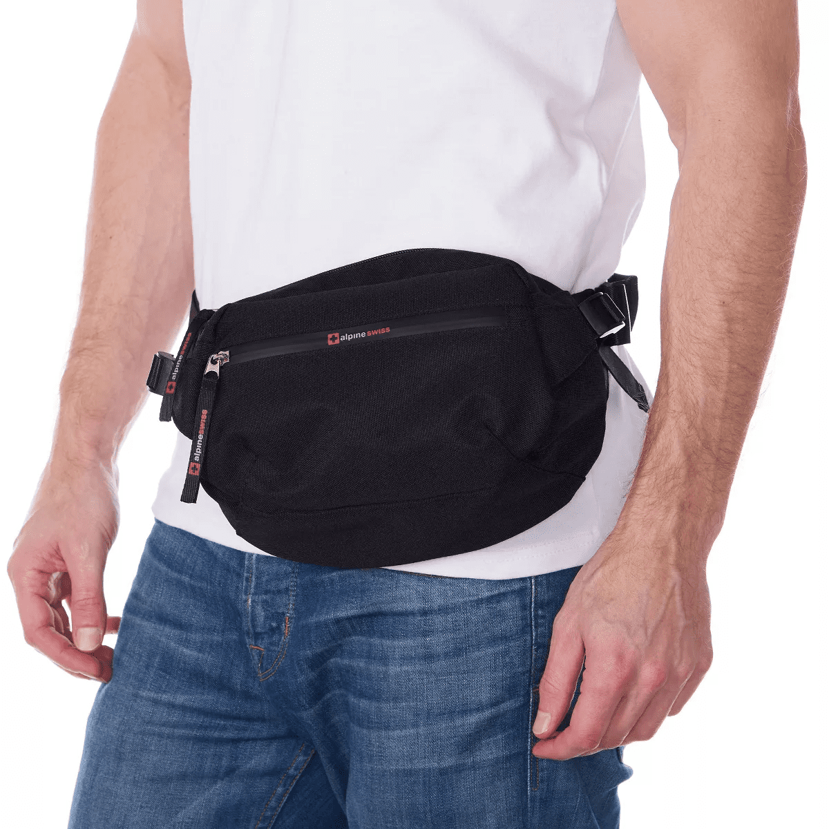 Alpine Swiss Fanny Pack Adjustable Waist Bag Sling Crossbody Chest Pack Bum Bag - Image 7