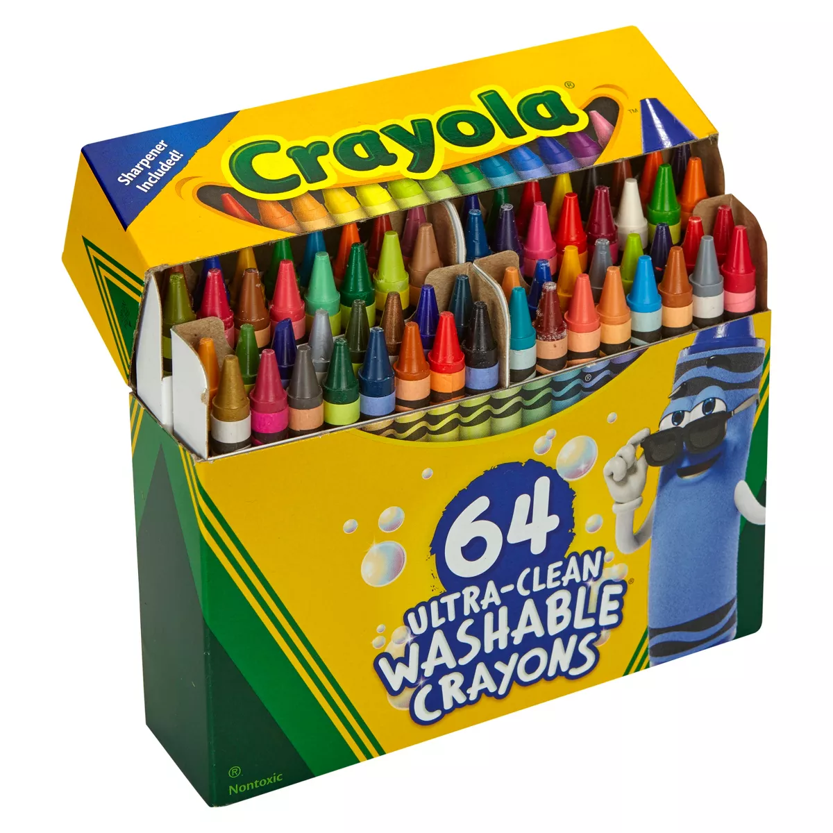 Crayola 64Ct Ultra Clean Washable Crayons Art Classroom Must Haves for Teachers Kids School Supplies Coloring Gift Ages 3+ - Image 2