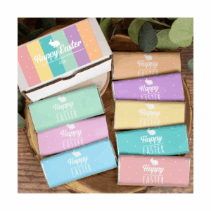 Easter  Gift - Hershey'S Chocolate Bar Gift Box (8 Bars/Box) Colorful Bunnies - by Just