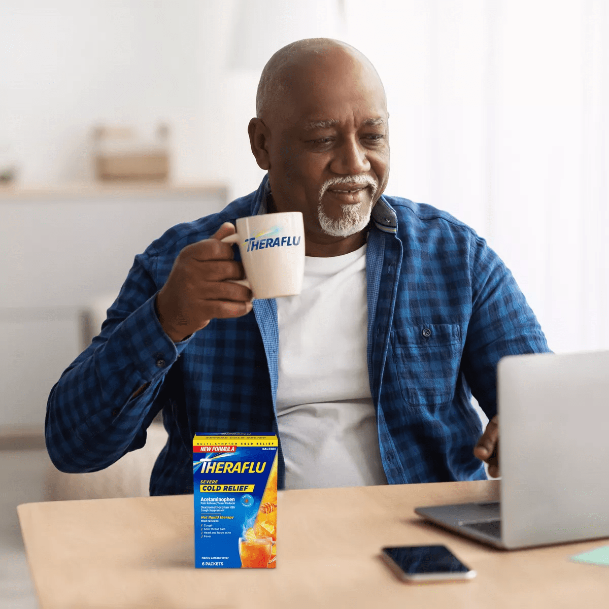 Theraflu Multi-Symptom Severe Cold Relief Daytime Powder - Honey Lemon - 6Ct - Image 8