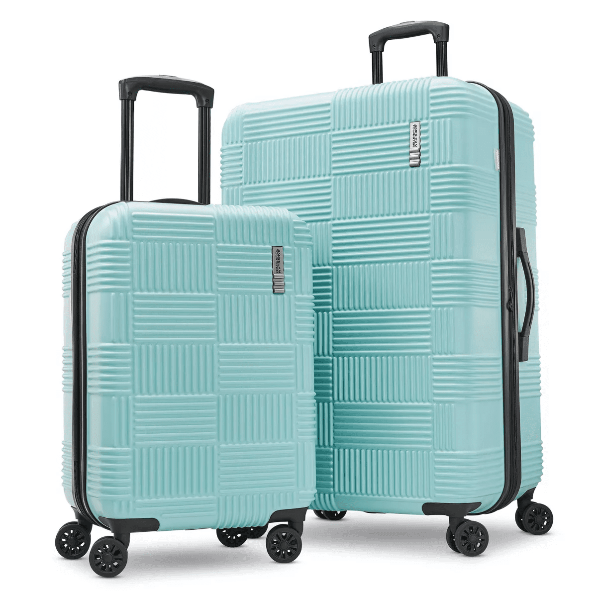 American Tourister NXT Hardside Large Checked Spinner Suitcase - Image 10