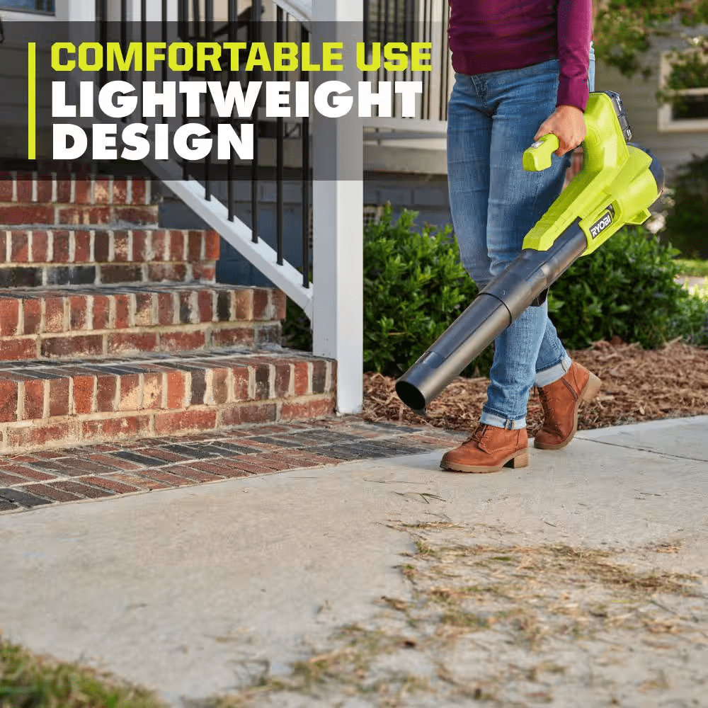 ONE+ 18V Cordless String Trimmer/Edger and Blower/Sweeper Combo Kit (2-Tools) with 2.0 Ah Battery and Charger - Image 11