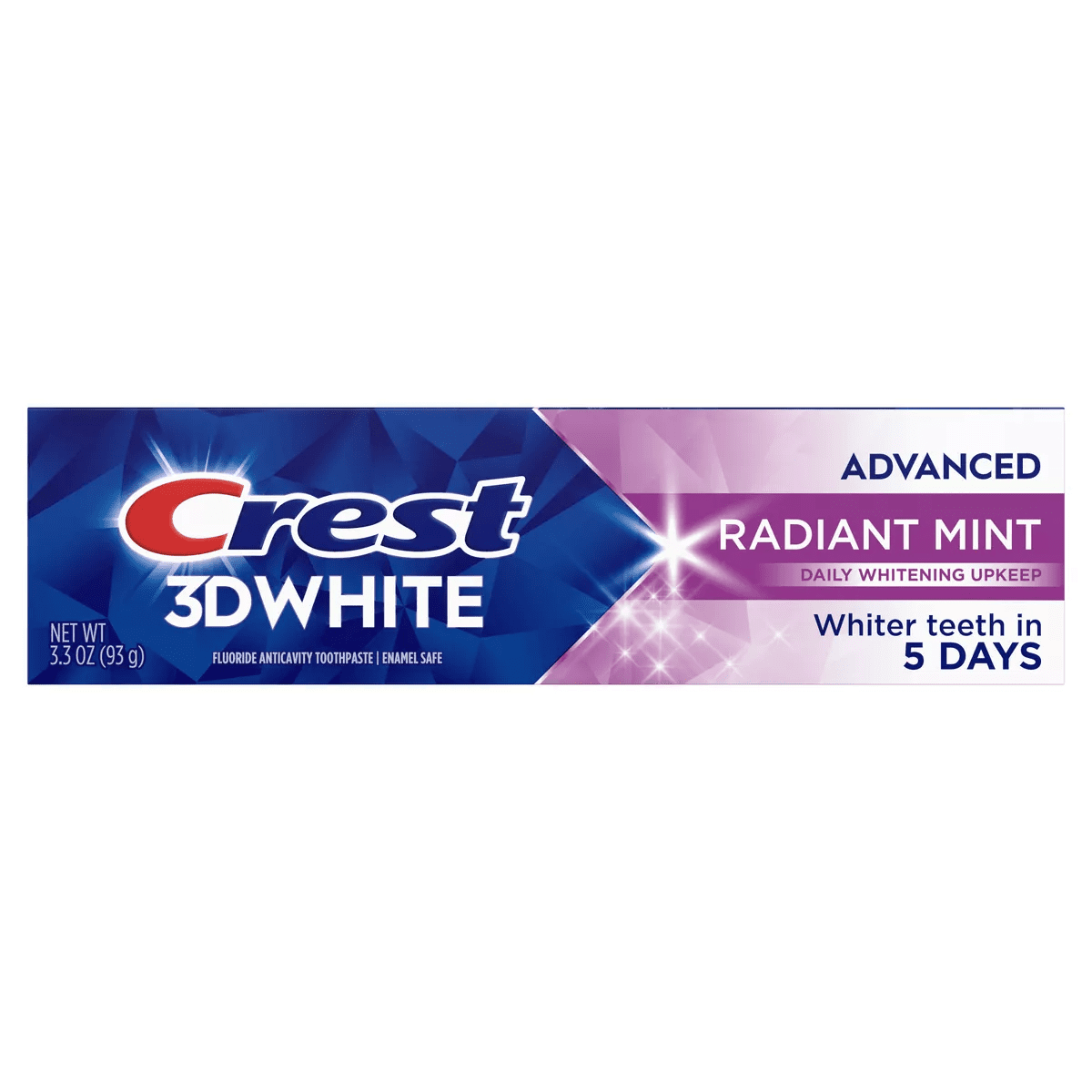 Crest 3D White Advanced Teeth Whitening Toothpaste, Radiant Mint - Image 9