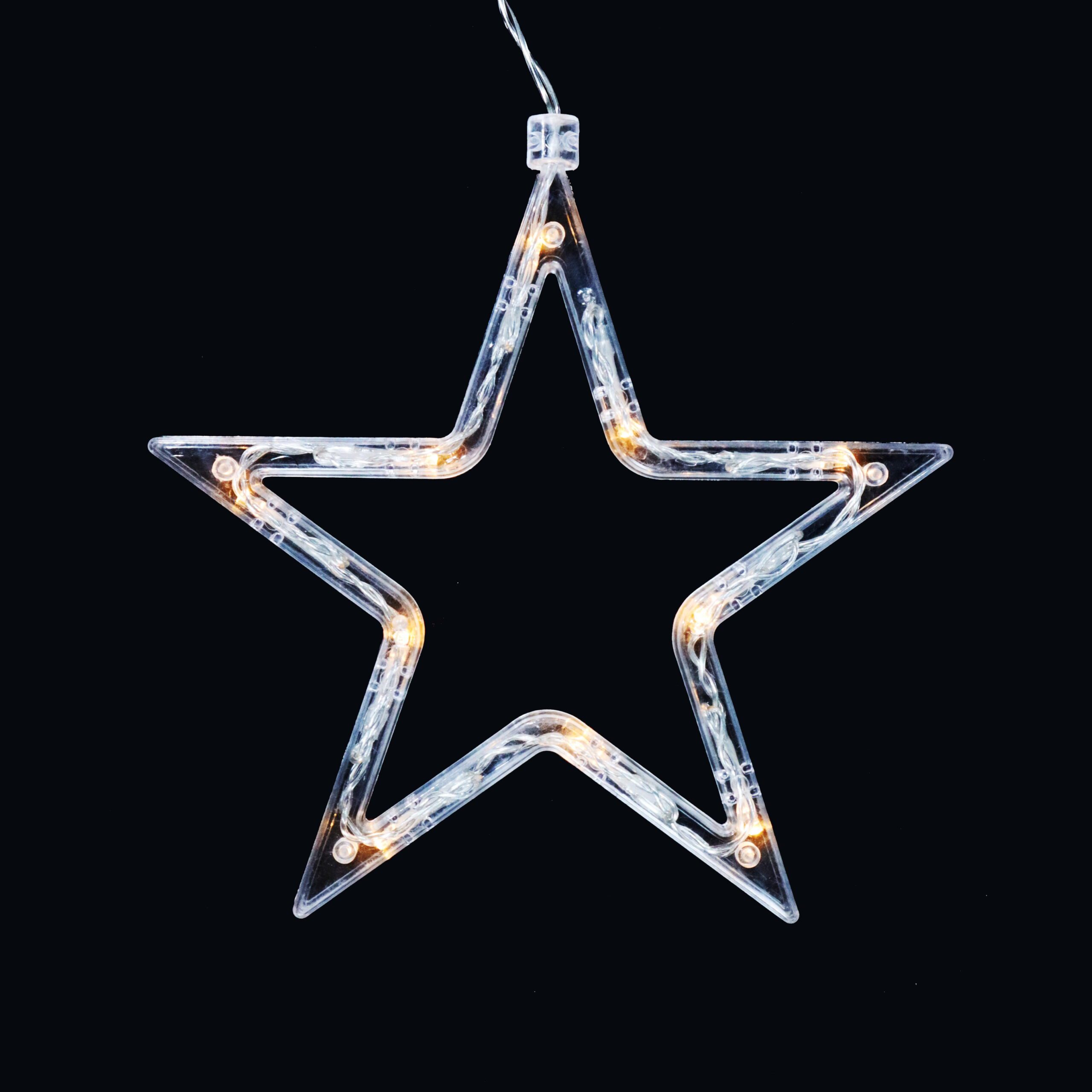 144-Count Indoor Battery Operated Warm White LED Curtain Lights with Stars and Moons - Image 9