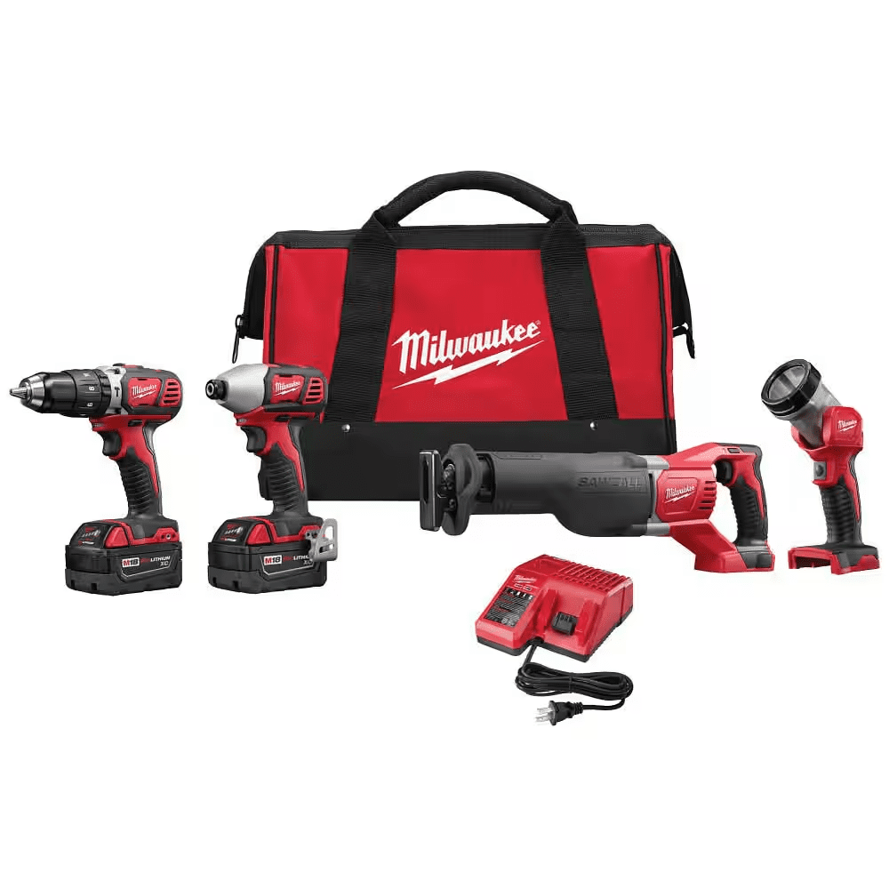 M18 18V Lithium-Ion Cordless Combo Tool Kit with Two 3.0Ah Batteries, 1-Charger, 1-Tool Bag (4-Tool) - Image 13