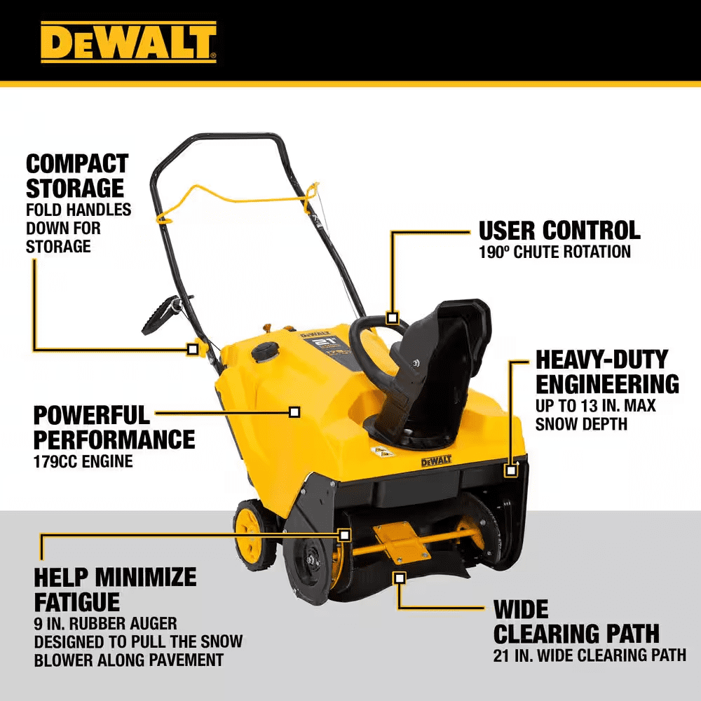 21 In. 179 Cc Single-Stage Gas Snow Blower - Image 2
