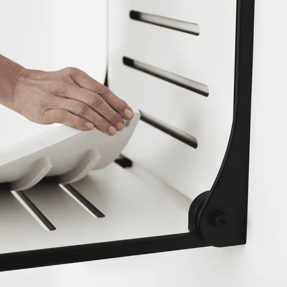 16-1/8 In. X 11 In. Shower Seat Foam Cushion in White - Image 9