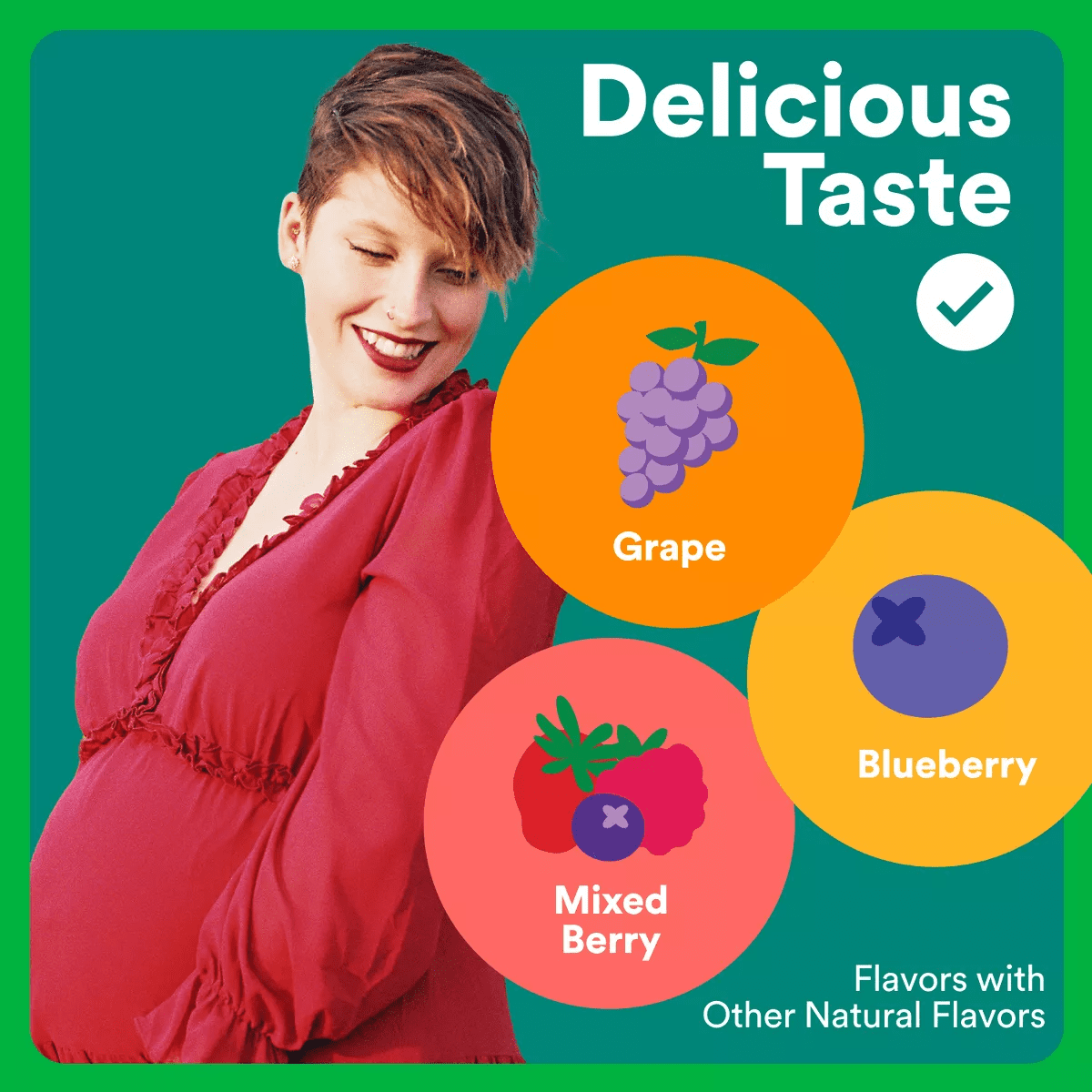 Smartypants Organic Prenatal Multi & Vegetarian Omega 3 & Folate Gummy Vitamins - 90 Ct - Image 5