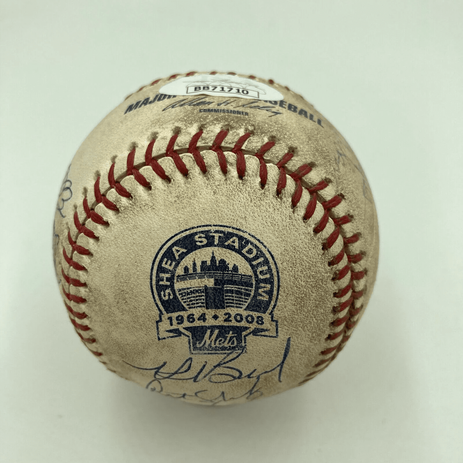 1969 Mets World Series Champs Team Signed Game Used Shea Stadium Baseball JSA - Image 6