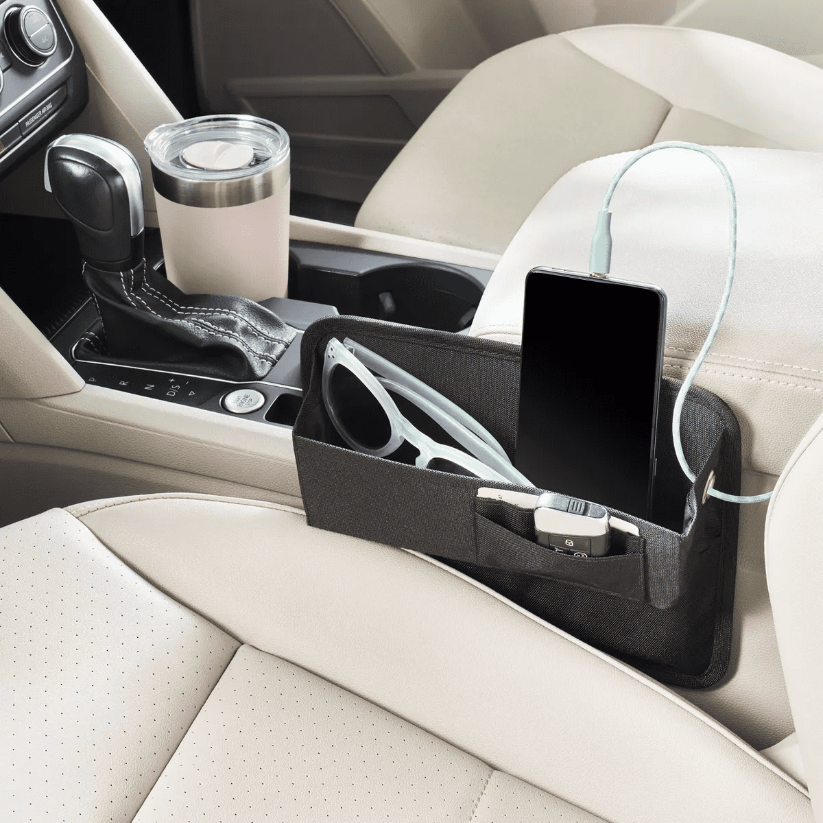 Gap Filler Storage Black - Brightroomâ„¢: Automotive Seat Organizer, Car Accessories, Space Filler - Image 2